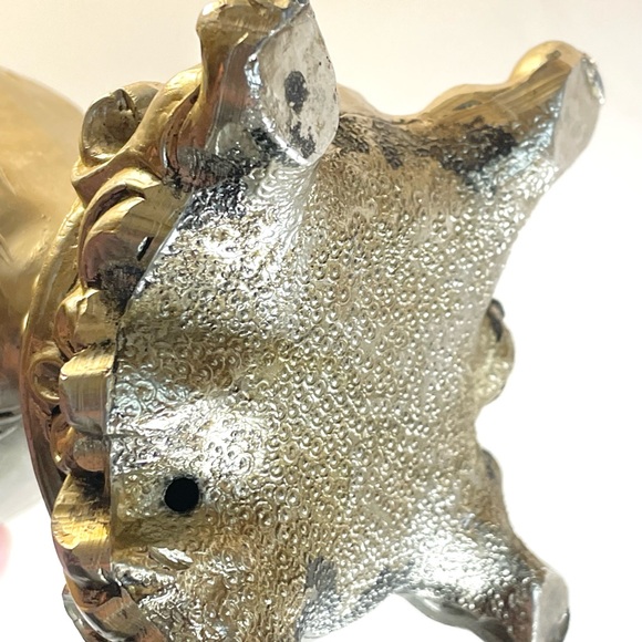 Vintage Spelter French Style Urn/Ewer with Porcelain Floral Medallion - Picture 14 of 14